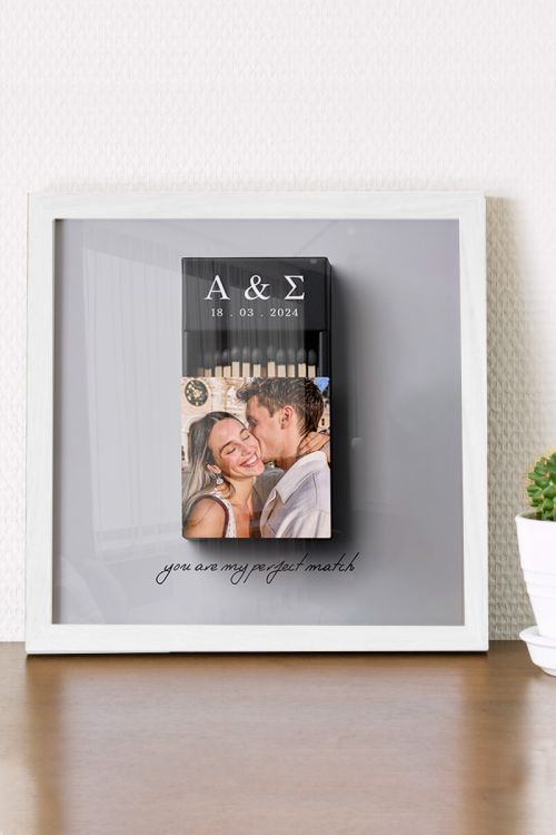 Κορνίζα με Φωτογραφία Perfect Match, Δώρο Ερωτευμένων