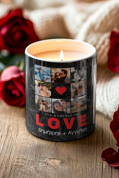 Κερί Αρωματικό Vanilla με Φωτογραφίες, Moments Of Love
