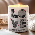 Κερί Αρωματικό Vanilla Cream με Φωτογραφίες, Δώρο για Ζευγάρια