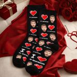 Προσωποποιημένες Valentine Love Κάλτσες με Φωτογραφία