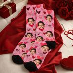 Valentine Κάλτσες με Αφιέρωση για Αυτήν, Ρομαντικό Δώρο