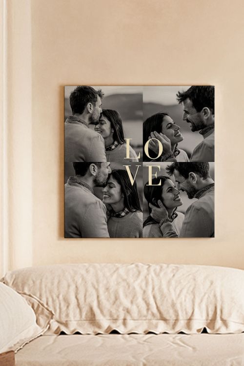 Πίνακας σε Καμβά με Φωτογραφίες Love, Δώρο Αγάπης