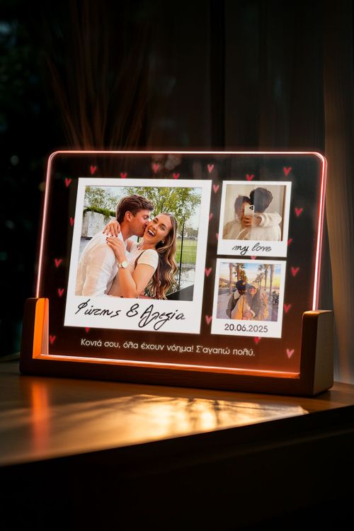Φωτιστικό LED με Φωτογραφίες Polaroid, Δώρο για Ζευγάρια
