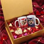 Exclusive Love Kit Αγάπης με 2 Κούπες, 2 Μπρελόκ, Γλυκά & Μπαλόνια