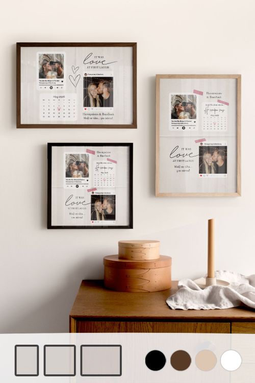 Κορνίζα με Φωτογραφίες & Αφιέρωση, Δώρο Βαλεντίνου για Ζευγάρι