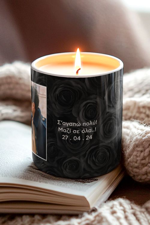 Κερί Αρωματικό Vanilla με Φωτογραφίες, Moments Of Love