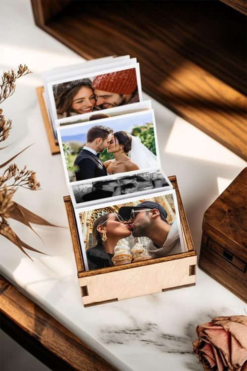 Ξύλινο Photo Box με Αναδιπλούμενες Φωτογραφίες, Together