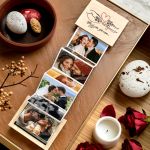 Ξύλινο Photo Box με Αναδιπλούμενες Φωτογραφίες, Μαζί Πάντα