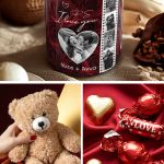 Πολυτελές Love Box με Αρωματικό Κερί, Αρκουδάκι, Γλυκά & Μπαλόνια