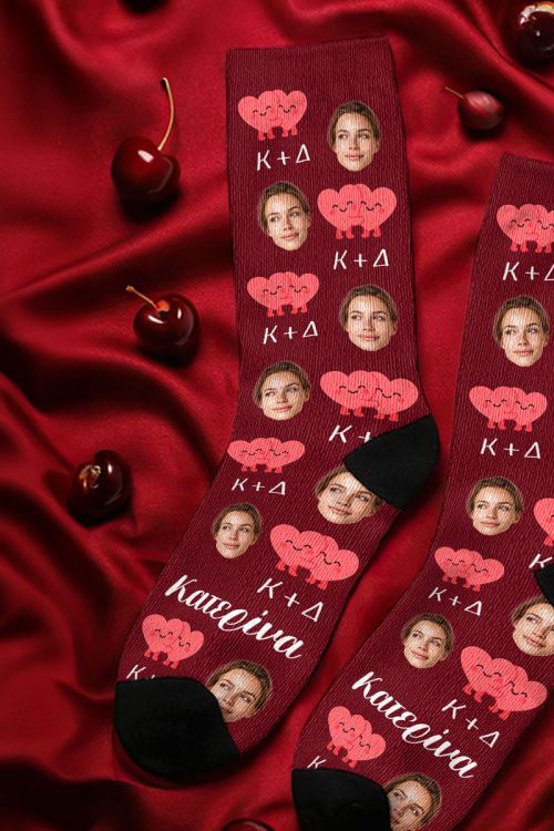 Fashion Κάλτσες Ζευγαριών με Φωτογραφία για Αγάπη & Στυλ