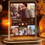 Επιτραπέζιο Φωτιστικό Valentine Day Music με Φωτογραφίες