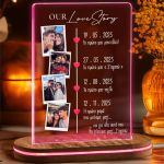 Φωτιστικό LED με Φωτογραφίες για Ζευγάρια, Our Love Story