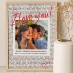 Κορνίζα με Φωτογραφία I Love You, Δώρο για Ζευγάρια