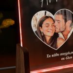 Φωτιστικό με Φωτογραφία Καρδιά, Μοναδικό Δώρο για Ζευγάρι