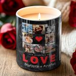 Exclusive Love Kit με Αρωματικό Κερί, 2 Μπρελόκ, Γλυκά & Μπαλόνια
