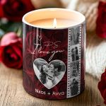 Εκλεπτυσμένο Gift Box με Αρωματικό Κερί, 2 Μπρελόκ, Γλυκά & Μπαλόνια