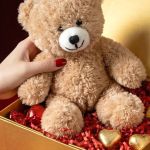 Πολυτελές Love Box με Αρωματικό Κερί, Αρκουδάκι, Γλυκά & Μπαλόνια