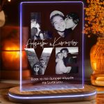 Φωτιστικό LED με 4 Φωτογραφίες & Αφιέρωση, LOVE