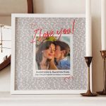 Κορνίζα με Φωτογραφία I Love You, Δώρο για Ζευγάρια