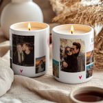 Σετ 2 Κεριά Matching με Φωτογραφίες, Δώρο για Ζευγάρια