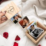 Ξύλινο Photo Box με Αναδιπλούμενες Φωτογραφίες