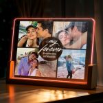 Love Box Δώρου με Φωτιστικό, 2 Μπρελόκ, Γλυκά & Μπαλόνια