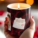 Εκλεπτυσμένο Gift Box με Αρωματικό Κερί, 2 Μπρελόκ, Γλυκά & Μπαλόνια