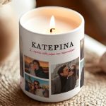 Σετ 2 Κεριά Matching με Φωτογραφίες, Δώρο για Ζευγάρια