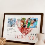 Κορνίζα με Φωτογραφίες για Ζευγάρι, Premium Δώρο Βαλεντίνου