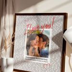 Κορνίζα με Φωτογραφία I Love You, Δώρο για Ζευγάρια