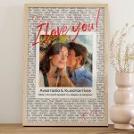 Κορνίζα με Φωτογραφία I Love You, Δώρο για Ζευγάρια