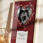 Κορνίζα με Φωτογραφία σε Σχήμα Καρδιά, Δώρο Ζευγαριού