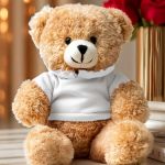 Λούτρινο Αρκουδάκι με Λευκή Μπλούζα, Δώρο Αγάπης