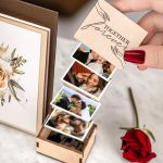 Ξύλινο Photo Box με Αναδιπλούμενες Φωτογραφίες, Forever