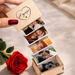 Ξύλινο Photo Box με Αναδιπλούμενες Φωτογραφίες