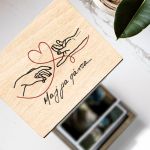 Ξύλινο Photo Box με Αναδιπλούμενες Φωτογραφίες, Μαζί Πάντα