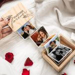 Ξύλινο Photo Box με Αναδιπλούμενες Φωτογραφίες, Forever