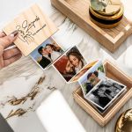 Ξύλινο Photo Box με Αναδιπλούμενες Φωτογραφίες, I Love You