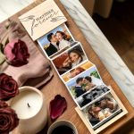 Ξύλινο Photo Box με Αναδιπλούμενες Φωτογραφίες, Forever