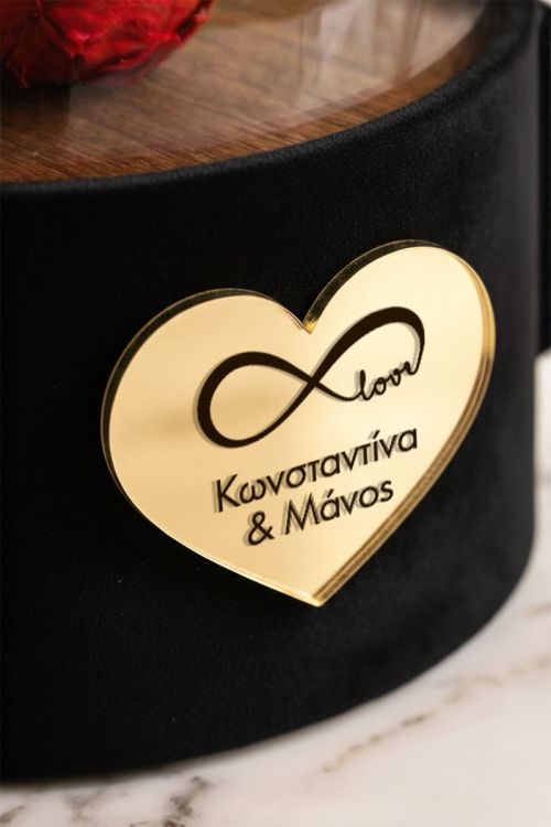 Forever Rose Κόκκινο σε Θόλο, Δώρο Αγάπης για Ζευγάρια