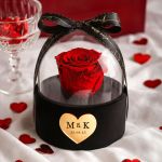 Forever Rose Κόκκινο σε Θήκη με Θόλο, Δώρο για Ζευγάρι