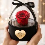 Παντοτινό Τριαντάφυλλο σε Θόλο Heartbeat, Δώρο για Ζευγάρι