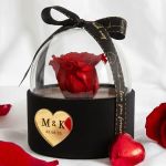 Forever Rose Κόκκινο σε Θήκη με Θόλο, Δώρο για Ζευγάρι