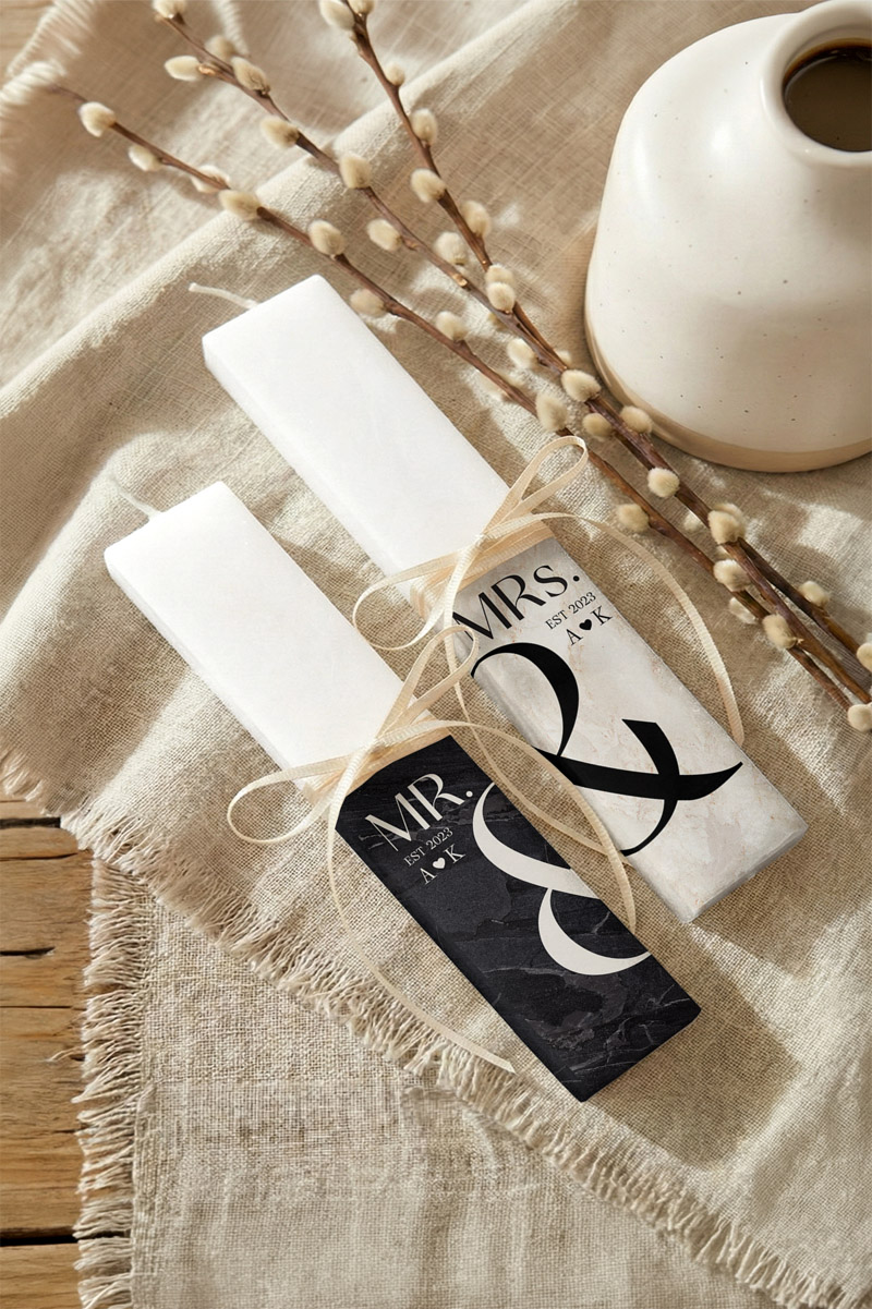 8-lampada-pasxalini-me-onoma-set-e-0334 2 Χειροποίητες Πασχαλινές Λαμπάδες, Ιδανικό Δώρο για Ζευγάρια