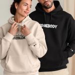 2 Matching Hoodies με Μονόγραμμα, Δώρο για Ζευγάρι