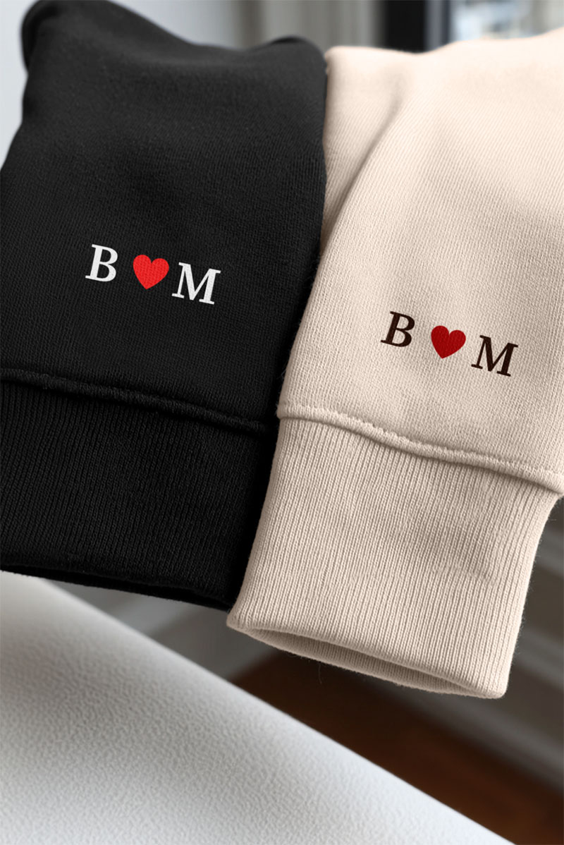 2 Matching Hoodies Puzzle Heart, Δώρο για Ζευγάρι
