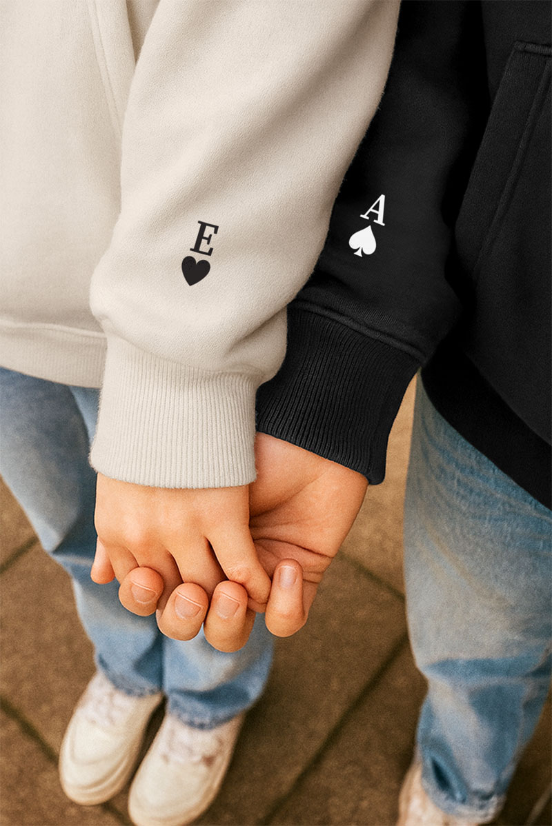 2 Matching Hoodies King & Queen, Δώρο για Βαλεντίνο