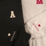 2 Matching Hoodies με Μονογράμματα, Δώρο για Ζευγάρι