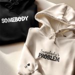 2 Matching Hoodies με Μονόγραμμα, Δώρο για Ζευγάρι