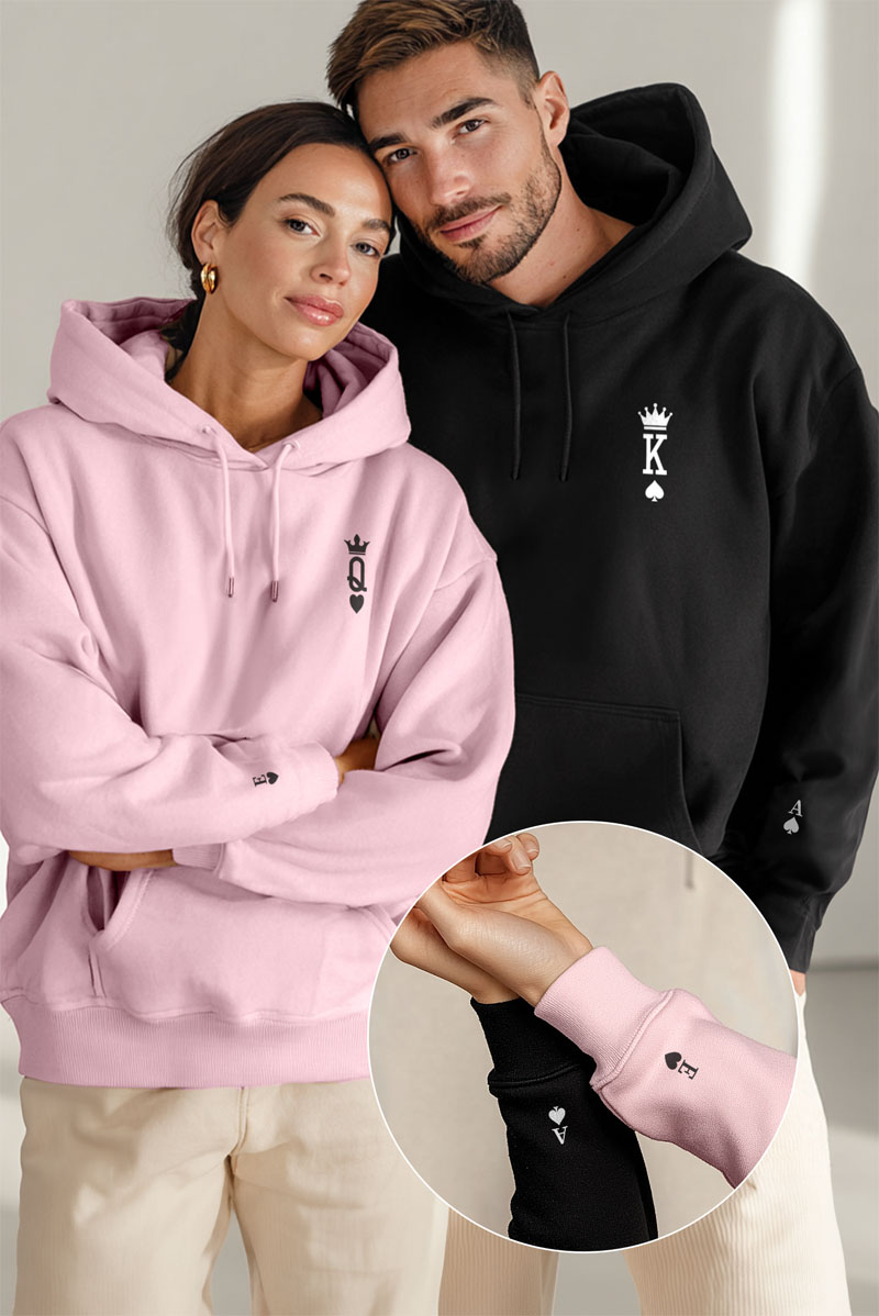2 Matching Hoodies King & Queen, Δώρο για Ερωτευμένους